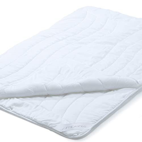 aqua-textil Ambiente 4 Jahreszeiten Steppbettdecke 230 x 220 cm Mikrofaser Steppdecke atmungsaktiv Winter Sommer von aqua-textil