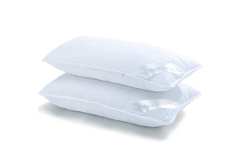 aqua-textil Bettdecke, Kopfkissen + Topper Ambiente Mikrofaser Kopfkissen Steppkissen 2er Set 40x70cm von aqua-textil
