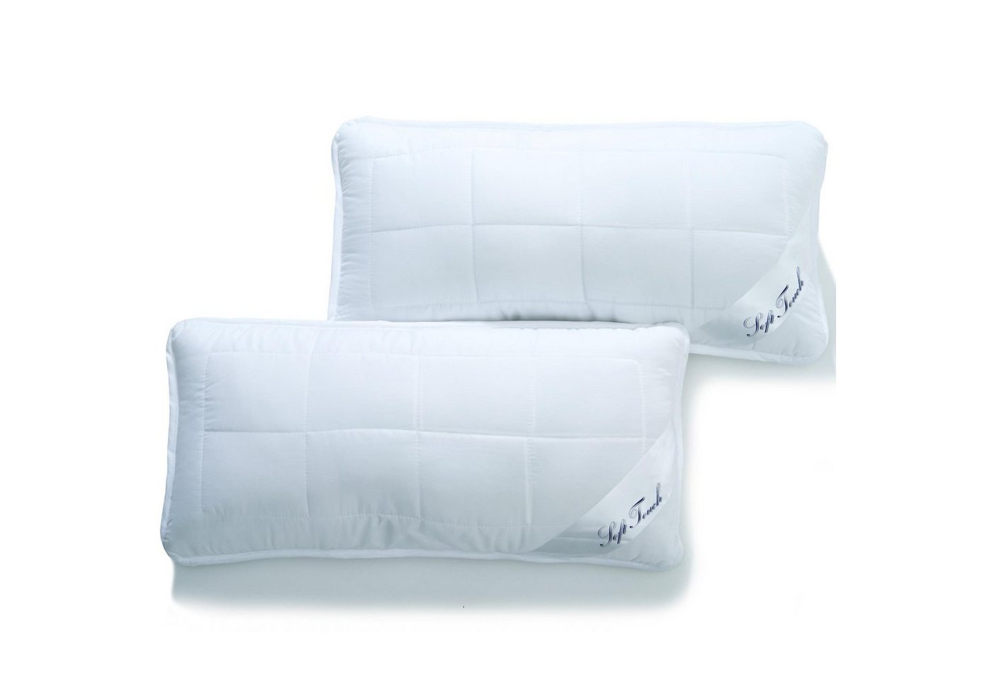 aqua-textil Bettdecke, Kopfkissen + Topper Soft Touch Mikrofaser Kopfkissen Bettkissen 2er Set 40x60cm von aqua-textil
