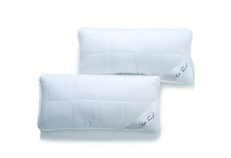 aqua-textil Bettdecke, Kopfkissen + Topper Soft Touch Mikrofaser Kopfkissen Bettkissen 2er Set 40x60cm von aqua-textil