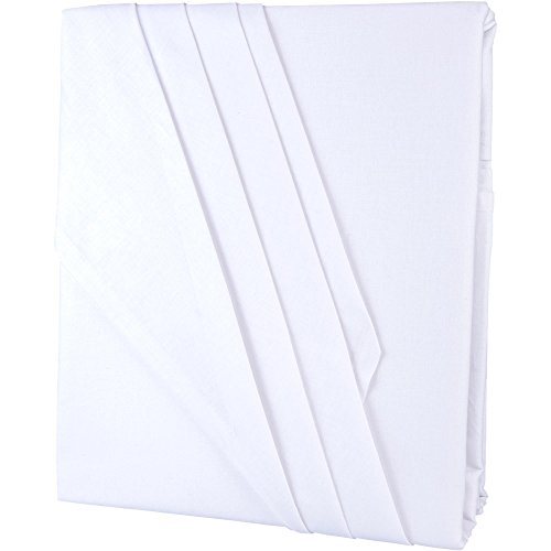 aqua-textil Edition Bettlaken ohne Spanngummi 150 x 250 cm weiß Baumwolle klassisches Betttuch von aqua-textil