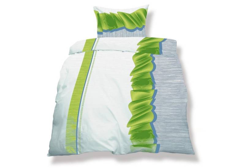 aqua-textil Bettwäsche Living Bettgarnitur Mikrofaser weich 4tlg. 135x200cm Dallas, Polyester, 4 teilig von aqua-textil