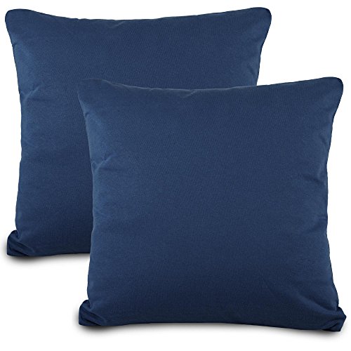 aqua-textil Classic Line Kissenbezug 2er-Set 48x74 dunkelblau Baumwolle Kissen Bezug Reißverschluss Jersey Kissenhülle aqua-textil Classic Line Kissenbezug 2er-Set 48x74 dunkelblau Baumwolle Kissen Bezug Reißverschluss Jersey Kissenhülle von aqua-textil
