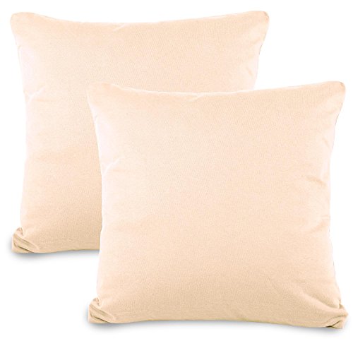 aqua-textil Classic Line Kissenbezug 2er-Set 50 x 50 cm Natur Baumwolle Dekokissen Bezug Reißverschluss Jersey Kissenhülle aqua-textil Classic Line Kissenbezug 2er-Set 50 x 50 cm Natur Baumwolle Dekokissen Bezug Reißverschluss Jersey Kissenhülle von aqua-textil