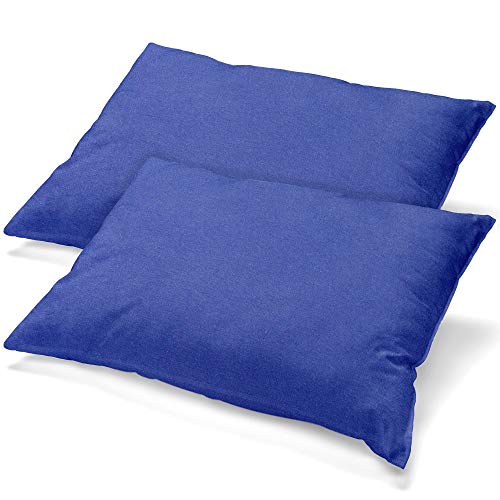 aqua-textil Classic Line Kissenbezug 2er-Set 50x80 Royalblau Baumwolle Kissen Bezug Reißverschluss Jersey Kissenhülle aqua-textil Classic Line Kissenbezug 2er-Set 50x80 Royalblau Baumwolle Kissen Bezug Reißverschluss Jersey Kissenhülle von aqua-textil