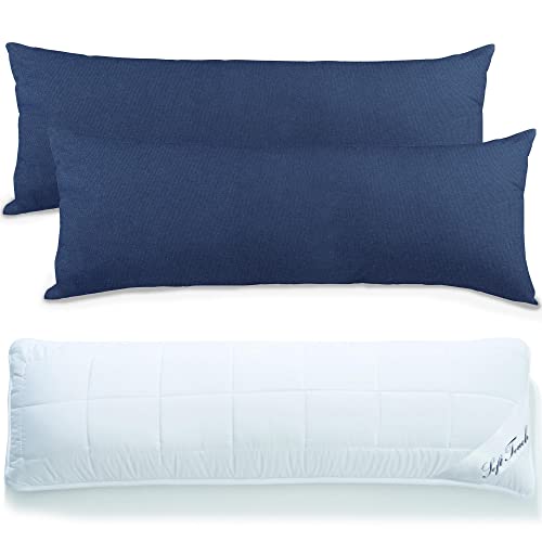 aqua-textil Classic Line Kissenbezug Baumwolle 40 x 145 dunkelblau mit Soft Touch Seitenschläferkissen aqua-textil Classic Line Kissenbezug Baumwolle 40 x 145 dunkelblau mit Soft Touch Seitenschläferkissen von aqua-textil
