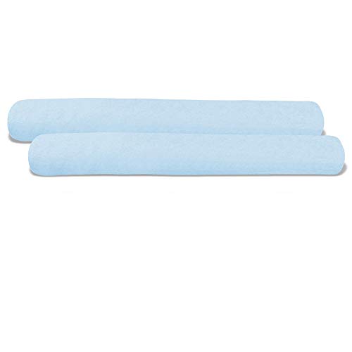 aqua-textil Classic Line Kissenbezug 2er-Set 20 x 120 cm Aqua blau Baumwolle Seitenschläferrolle Bezug Jersey Reißverschluss von aqua-textil