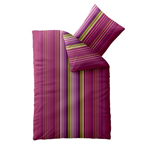aqua-textil Concept Bettwäsche 2X 155 x 220 cm 4teilig Mikrofaser Bettbezug Janina Streifen Rosa Pink Grün aqua-textil Concept Bettwäsche 2X 155 x 220 cm 4teilig Mikrofaser Bettbezug Janina Streifen Rosa Pink Grün von aqua-textil