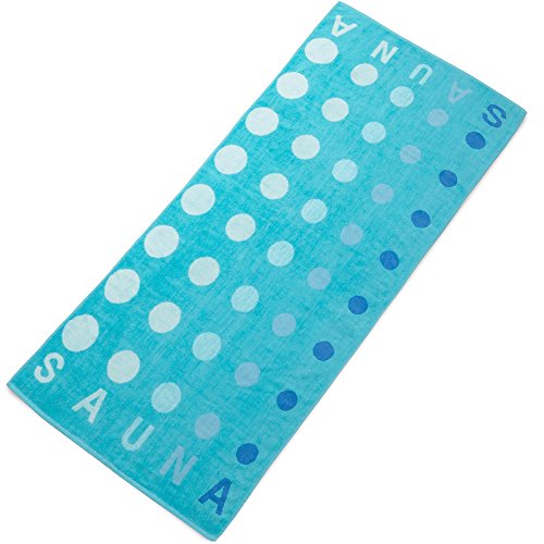 aqua-textil Point Saunatuch Doppelpack 90 x 220 cm türkis Baumwolle Saunahandtuch Frotteehandtuch Duschtuch von aqua-textil