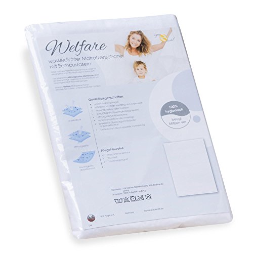 aqua-textil Welfare Matratzenschoner 200 x 200 cm Bambusfaser Unterbett Polyurethan TPU Auflage wasserdicht Schutzbezug aqua-textil Welfare Matratzenschoner 200 x 200 cm Bambusfaser Unterbett Polyurethan TPU Auflage wasserdicht Schutzbezug von aqua-textil