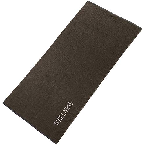 aqua-textil Wellness Saunatuch 80 x 200 cm Uni anthrazit grau Baumwolle Frottee Sauna Handtuch Strandtuch von aqua-textil
