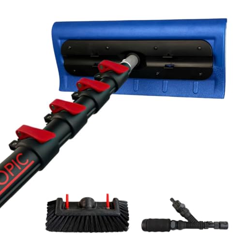 Aquascopic Aluminium Teleskopstange 10 m mit Schneeräumer & 5-Flächenbürste – Profi Set für sichere Schnee- & Schmutzentfernung auf Solaranlagen, Fenstern, Fassaden & Dächern Aquascopic Aluminium Teleskopstange 10 m mit Schneeräumer & 5-Flächenbürste – Profi Set für sichere Schnee- & Schmutzentfernung auf Solaranlagen, Fenstern, Fassaden & Dächern von aquascopic