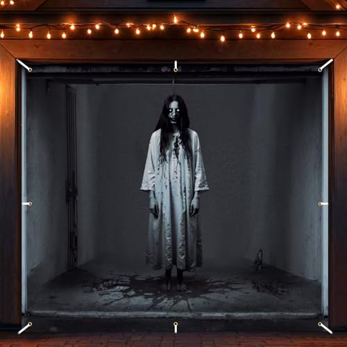 Halloween-Garagentor-Banner für Halloween, 2,5 x 2,4 m von aqwithaj