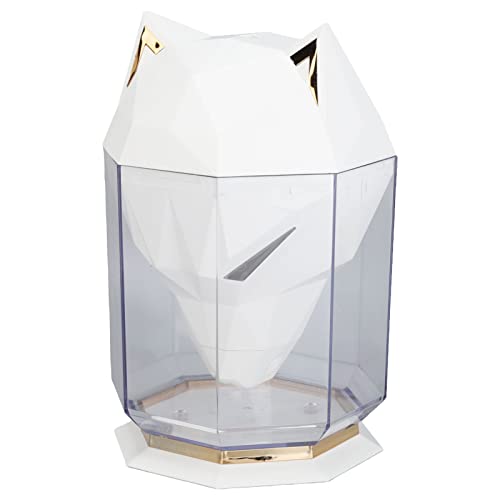 Elektrischer Wolfskopf-Luftbefeuchter, Große Kapazität, Getrennter Diffusor, Desktop für das Heimbüro (WHITE) von aqxreight