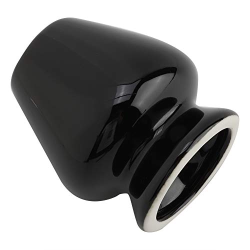 Keramik Bambus Matcha Schneebesen Ständer Halter Natürliche Form Luft Trocknen Verhindern Schimmel Tee Zubehör Blau Weiß Schwarz Grün Teekanne (BLACK) von aqxreight