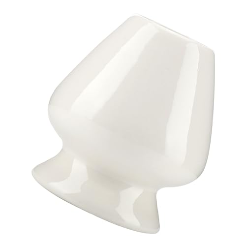 Keramik Bambus Matcha Schneebesen Ständer Halter Natürliche Form Luft Trocknen Verhindern Schimmel Tee Zubehör Blau Weiß Schwarz Grün Teekanne (WHITE) von aqxreight