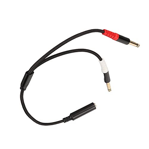 aqxreight 1/4 Zoll Stereo -Splitter Y -Kabel mit Goldenen Steckern 6,35 Mm Männlich Bis Zwei Frauen für Profi und Heimkinoausrüstung von aqxreight