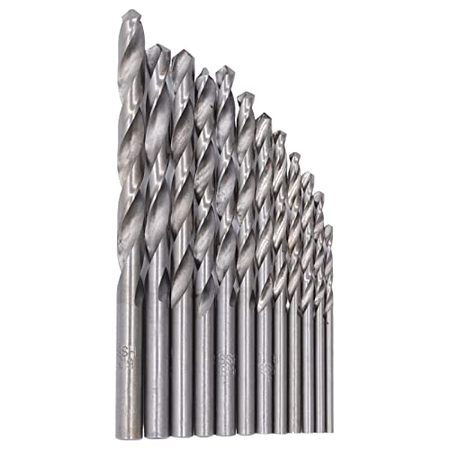 aqxreight 13pcs Bohrerbits Schnelles HSS für Holzmetall, das 1,5 Bis 6,5 Mm Schaft mit Hülle Schwarz Schneiden (SILVER) von aqxreight
