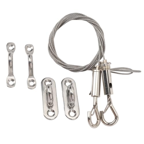 aqxreight 2 Stück RV-Lukentür-Zugdraht, Caravan-Lukentür-Zugseil, RV-Lukenriegelkabel, Edelstahl 304, Verstellbar, 1 M Länge, mit Festen Schnallen für die Türunterstützung von RV-Yachten aqxreight 2 Stück RV-Lukentür-Zugdraht, Caravan-Lukentür-Zugseil, RV-Lukenriegelkabel, Edelstahl 304, Verstellbar, 1 M Länge, mit Festen Schnallen für die Türunterstützung von RV-Yachten von aqxreight