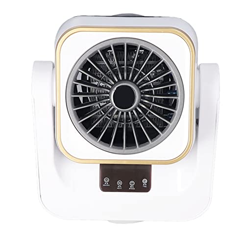 aqxreight 2 in 1 Desktop -Kühlerheizung 1000W Hochleistungssteuerer Heizungs -Touchscreen -Steuerungslüfter mit Tipp über Schutz für den Gebrauch von Heimbürowagen (GREY) von aqxreight