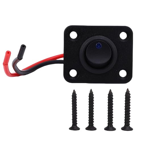aqxreight 20A Rocker Switch with Blue Backlight On Off Rocker Switch for Boat Truck Vehicle Electrical Appliances von aqxreight