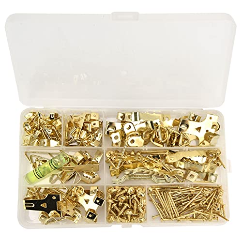 aqxreight 283-teiliges Duty Picture Hanging Kit mit Nägeln-Europäischer Haken-Set für Wandgemälde, Uhren und Spiegel von aqxreight