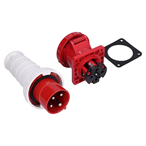 aqxreight 3 Phase 4 Pin Industrial Plug und Socket Set -Stromanschluss für den Einsatz Im Innenbereich Im Freien aqxreight 3 Phase 4 Pin Industrial Plug und Socket Set -Stromanschluss für den Einsatz Im Innenbereich Im Freien von aqxreight
