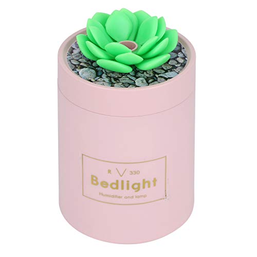 aqxreight 340 Ml USB -Luftbefeuchter mit ätherischem Ölschale und Nachtlicht für oder Auto (PINK) von aqxreight