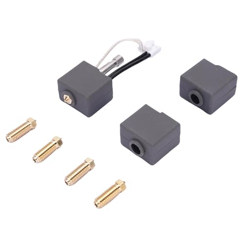 aqxreight 3D -Drucker Hotend Kit 0,4 Mm Messingdüse Schnelldruck mit 0,2 0,4 0,6 0,8 Mm Messingdüsen Silikonärmele von aqxreight