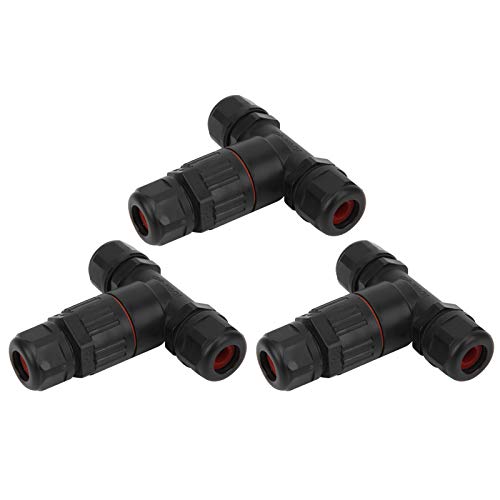 aqxreight 3pcs IP68 -Stecker Elektrik Kabel 3 T -Form für den Industriellen Gebrauch Im Freien von aqxreight
