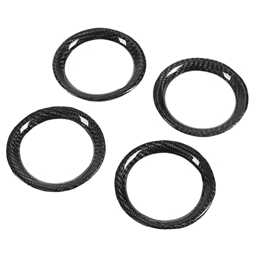 aqxreight 4pcs Dashboard AC Vent Conditioning Outlet Trimm Aufkleber Kohlefaser füR GT? R R35 2008? 2016 FIT 2008? 2016 GT? R Die zu Sorgfältig Materiellen Prämie Präzise Bitte erhitzen. von aqxreight