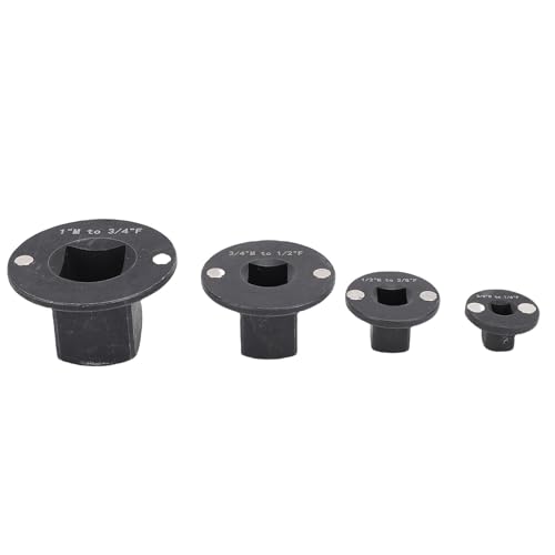 4pcs Einfügen Low-Profile Impact Socket Adapter Set Low Profile Impact Socket-Set-Antriebsantriebsreduzierter 1 Zoll M-3/4in F 3/4 in M-1/2in F 1/2in M-3/8in F 3/8in M-1/4in F von aqxreight