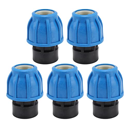 aqxreight 5pcs Duty Pe Plumbing Fitcies Kit für PPR PVC -Rohre mit Weiblicher Gewinde Geradekopplung 32xg1 (25xG3/4) von aqxreight
