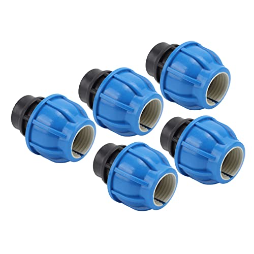 aqxreight 5pcs Duty Pe Plumbing Fitcies Kit für PPR PVC -Rohre mit Weiblicher Gewinde Geradekopplung 32xg1 (32xG1/2) von aqxreight
