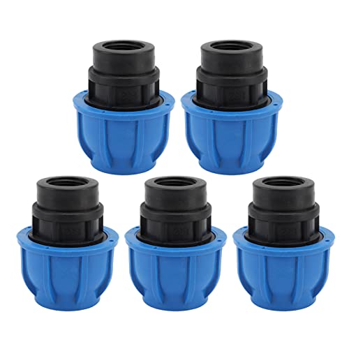 aqxreight 5pcs Duty Pe Plumbing Fitcies Kit für PPR PVC -Rohre mit Weiblicher Gewinde Geradekopplung 32xg1 (32xG3/4) von aqxreight