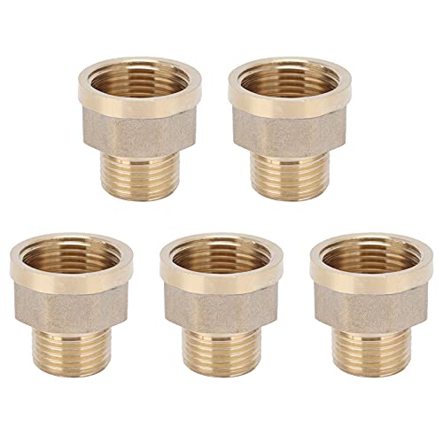 aqxreight 5pcs Messingschlauchadapter G3/4 Weibchen zu G1/2 Männlicher Fadenanschluss für Gartenbewässerung aqxreight 5pcs Messingschlauchadapter G3/4 Weibchen zu G1/2 Männlicher Fadenanschluss für Gartenbewässerung von aqxreight