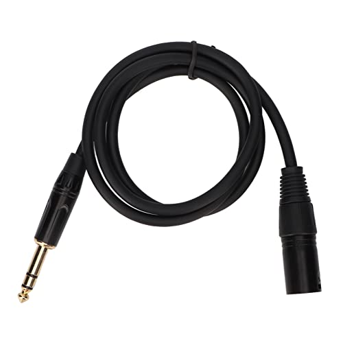 aqxreight 6,35 Mm Bis XLR -Kabel Männlich Bis Männlich 3 Pin Stereo 1/4 Zoll XLR Ausgeglichenes Kabel für Lautsprecher Mikrofonstufe 1M/3, Fuß (1.8) von aqxreight
