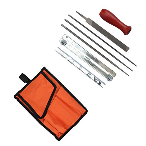 aqxreight 8 -teiliges Schärfen -Kit mit Werkzeugdateien und Speichertasche für eine Effiziente Holzbearbeitung von aqxreight