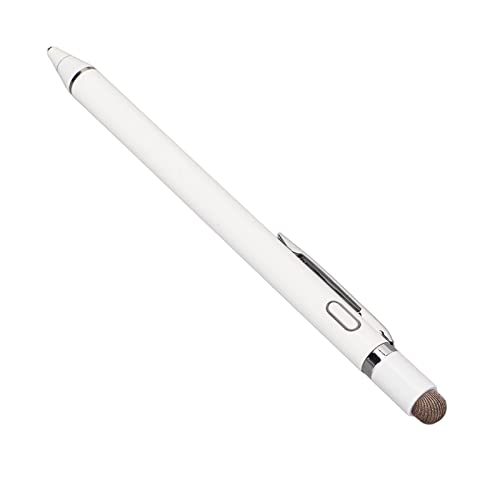 aqxreight Aktiver Stiftstift mit Feiner TIPP für Touchscreens Schlanke Aluminiumkapazitive Stylus Kompatibel mit und Geräte (White) von aqxreight