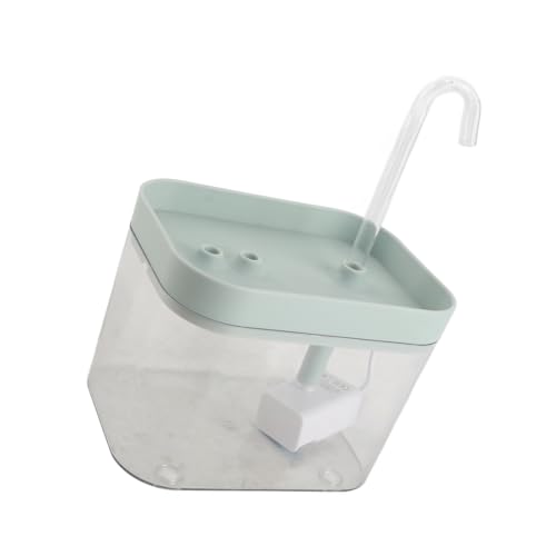 aqxreight Automatischer Katzenbrunnen mit Transparenter und Ruhiger Pumpe für Pets 1,5L -Kapazität (Blauer Deckel) von aqxreight