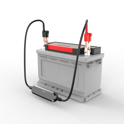 aqxreight BK100 6V 12V CAR BT Batterie Tester Batterie Lasttester Interner Tester Analysator für Auto Motorrad Dampfschiff Gesundheit CCA -Test usw. Test Bedeutet Rote Indikatortest (SILVER) von aqxreight