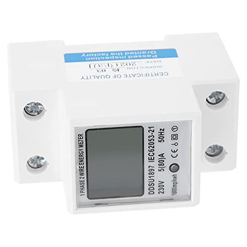 aqxreight DDSU1897 Phase 2 Draht Energie Messgerät Effiziente Digitalanzeige Elektrizitätsmessgerät 230 V aqxreight DDSU1897 Phase 2 Draht Energie Messgerät Effiziente Digitalanzeige Elektrizitätsmessgerät 230 V von aqxreight
