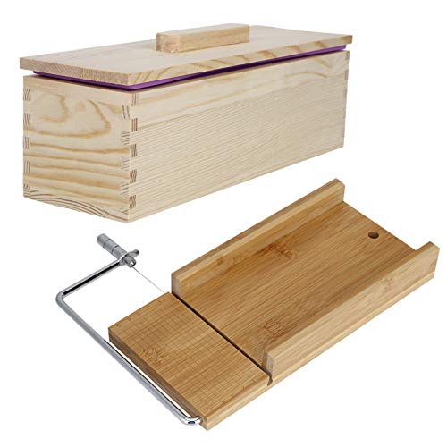 aqxreight DIY Candle Bread Making Cutter Set Küchenzubehör Werkzeug Sehr Eis Mak Moldsoap Cutter Moldbread Cuttersoap Making Moldsoap Boxkitchen (Setzen Sie drei (Bambus und Holz flache Panel) von aqxreight