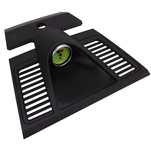 aqxreight Dashboard Clock Display Surround Trimm 970 552 151 01 6W0 mit Grünem Stoppuhr -Austausch für 2010? 2016 Passt Zum Ersetzen der Nummernteiluhr von OEM Ihr Original an Premium überein (BLACK) von aqxreight