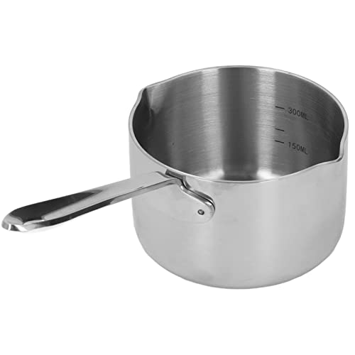 aqxreight Edelstahlmilch und Schmelztiegel mit Dual -Spout von aqxreight