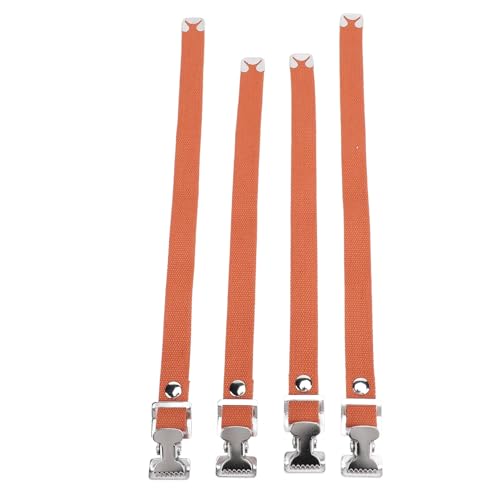 aqxreight Einstellbare Stelzen -Gurtekit mit Nylon -Gurtband und Aluminiumschnallen für Sichere Passform und Komfortable Verwendung (BROWN) von aqxreight