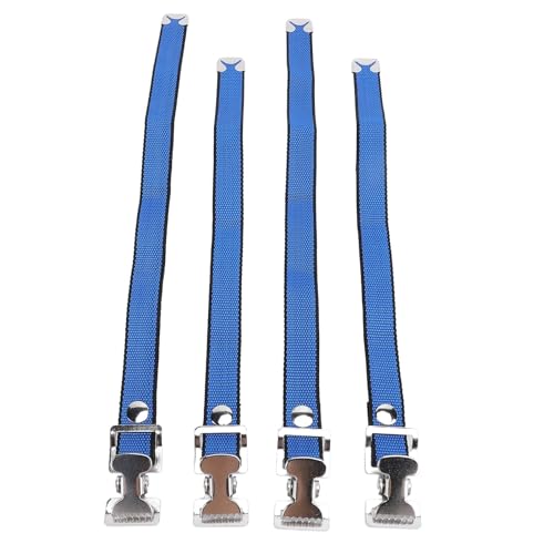 aqxreight Einstellbare Stelzen -Gurtekit mit Nylon -Gurtband und Aluminiumschnallen für Sichere Passform und Komfortable Verwendung (Blau (Silikon)) von aqxreight
