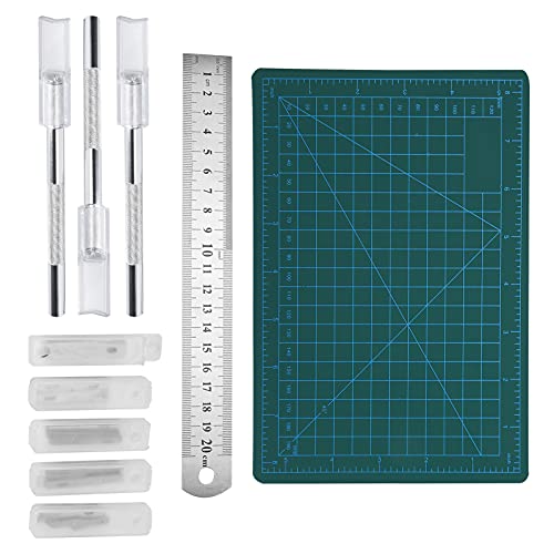 aqxreight Entdecken Sie das Schnitzhobby -Kit mit Schneidematte, Griff, Klingen und Lineal für Ihre Projekte aqxreight Entdecken Sie das Schnitzhobby -Kit mit Schneidematte, Griff, Klingen und Lineal für Ihre Projekte von aqxreight
