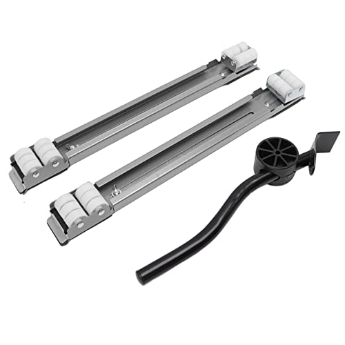 aqxreight Erweiterbare Geräterolle 300 Kg Ladentragbasis für Waschmaschinen Kühlschränke Trockner Geschirrspülobjekte Silber in 300 Kg. oder Objekte Appliance Rollerrefrigerator (SILVER) von aqxreight