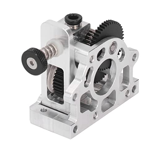 aqxreight Extruder -Kit für Dauerhafte Zahnradreduktion für CR10 Ender 3 -Serie Metall Gehärteter Stahl 3D Drucker Upgrade (SILVER) von aqxreight